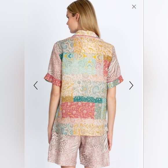 Johnny Was Workshop MARSEILLE GARDEN RESORT SHIRT - Picture 2 of 5